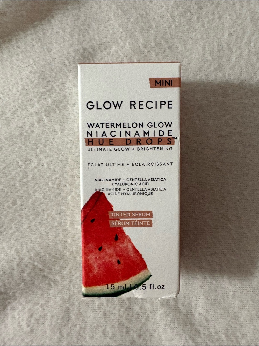 Sealed Brand New Glow Recipe Mini Watermelon Glow Niacinamide Hue Drops (15 mL)
